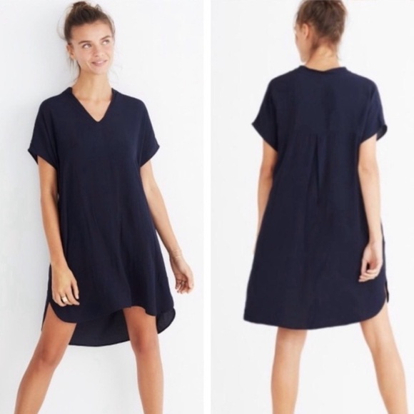 Madewell Bicoastal Dress Navy size small - Picture 1 of 12
